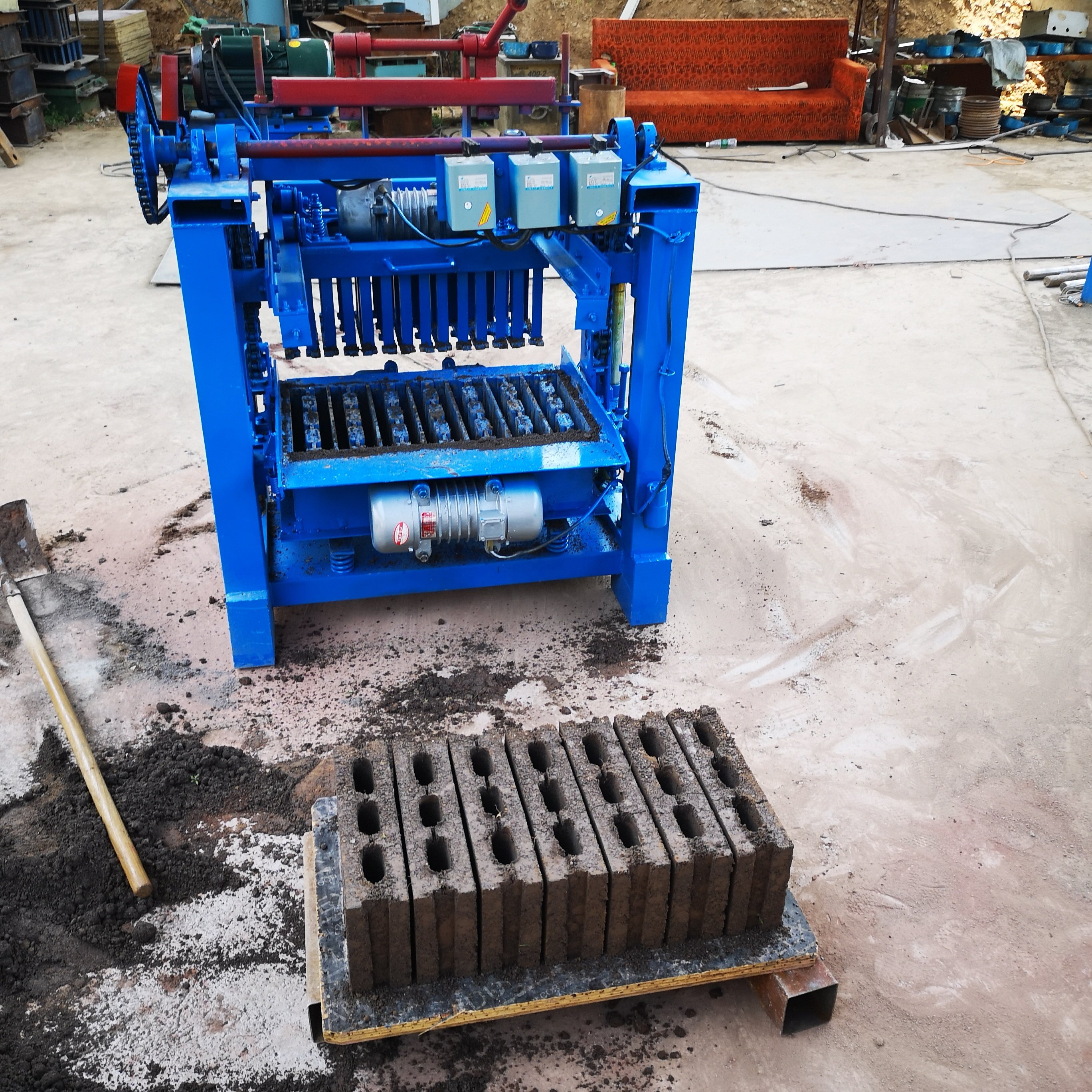 hollow small portable concrete cement fly manual hydraulic automatic brick making machine for sale