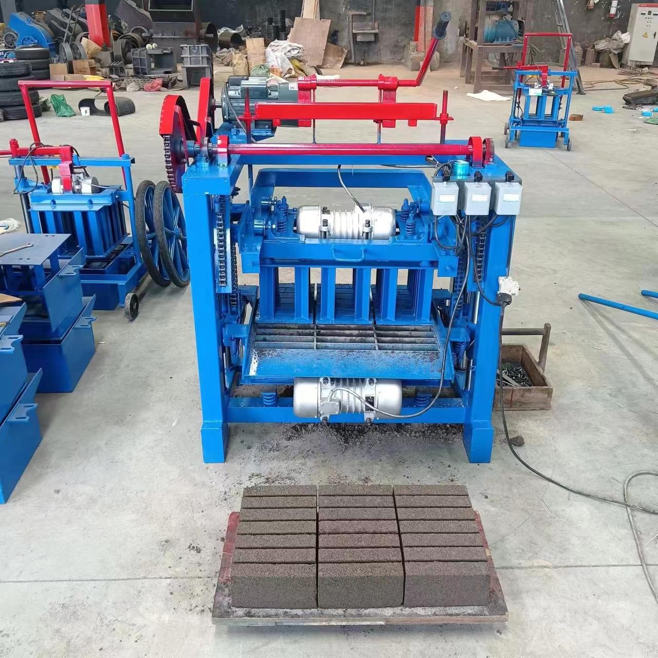 hollow small portable concrete cement fly manual hydraulic automatic brick making machine for sale