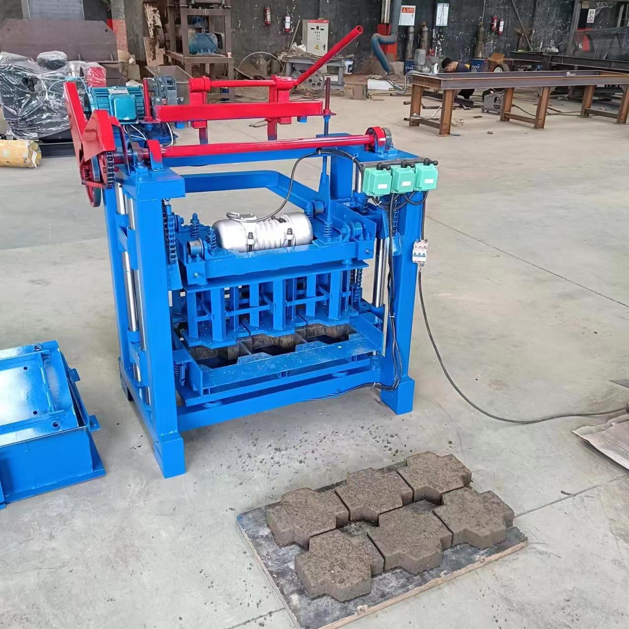 hollow small portable concrete cement fly manual hydraulic automatic brick making machine for sale