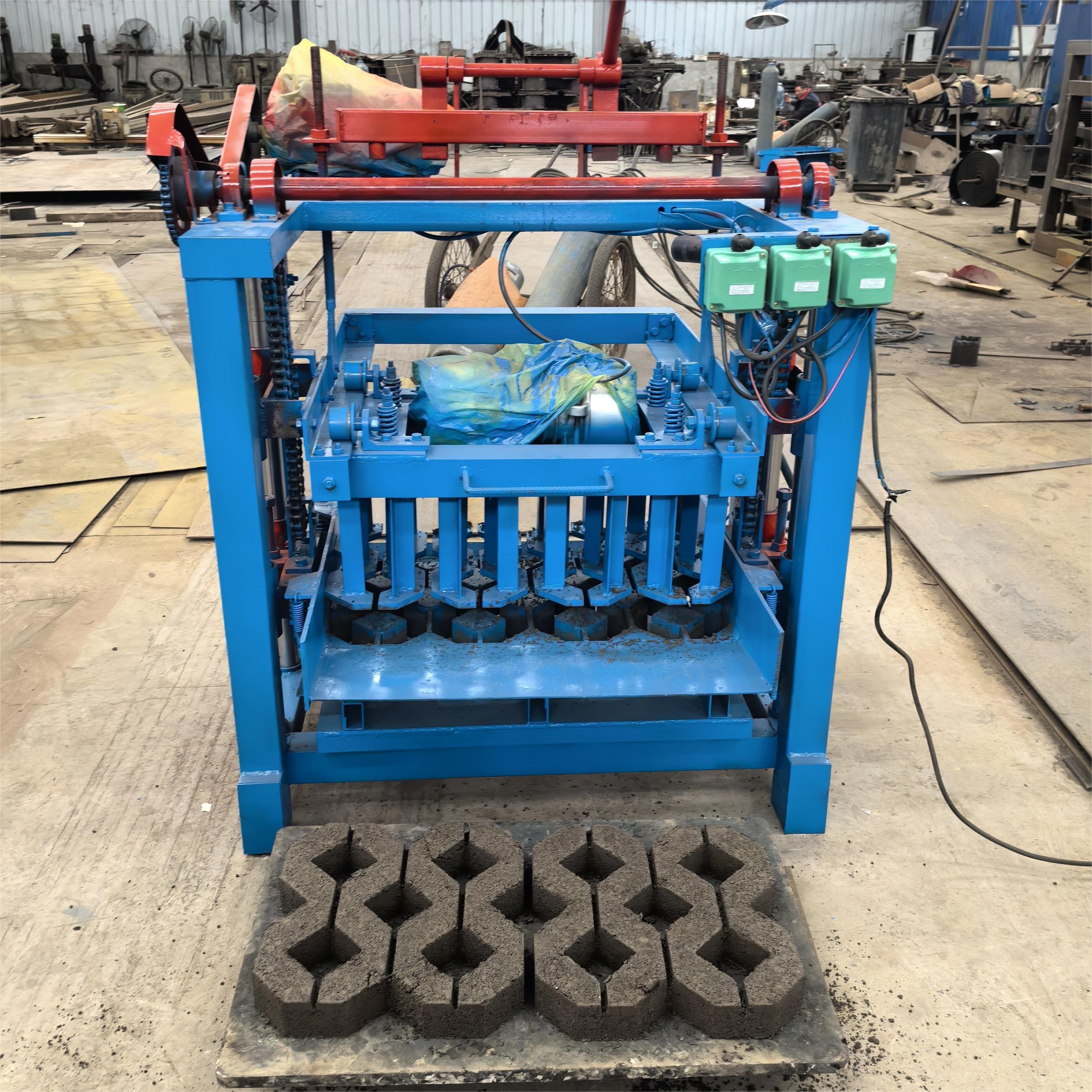 hollow small portable concrete cement fly manual hydraulic automatic brick making machine for sale