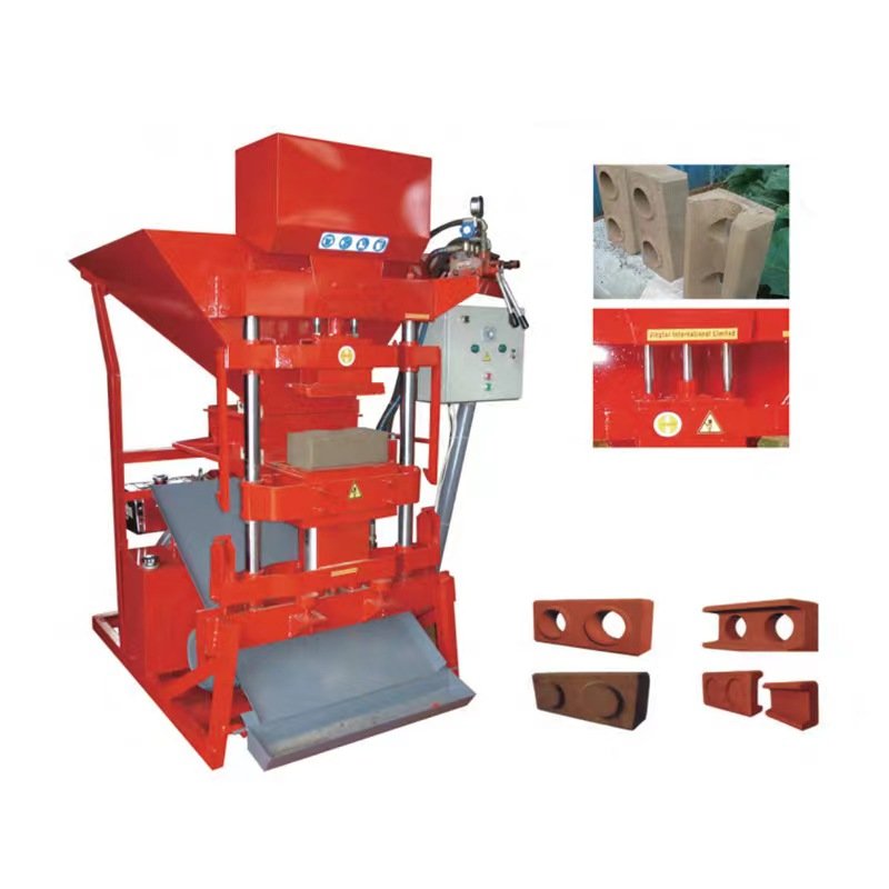 Mini interlocking bricks earth block brick making machine for sale clay brick machinery