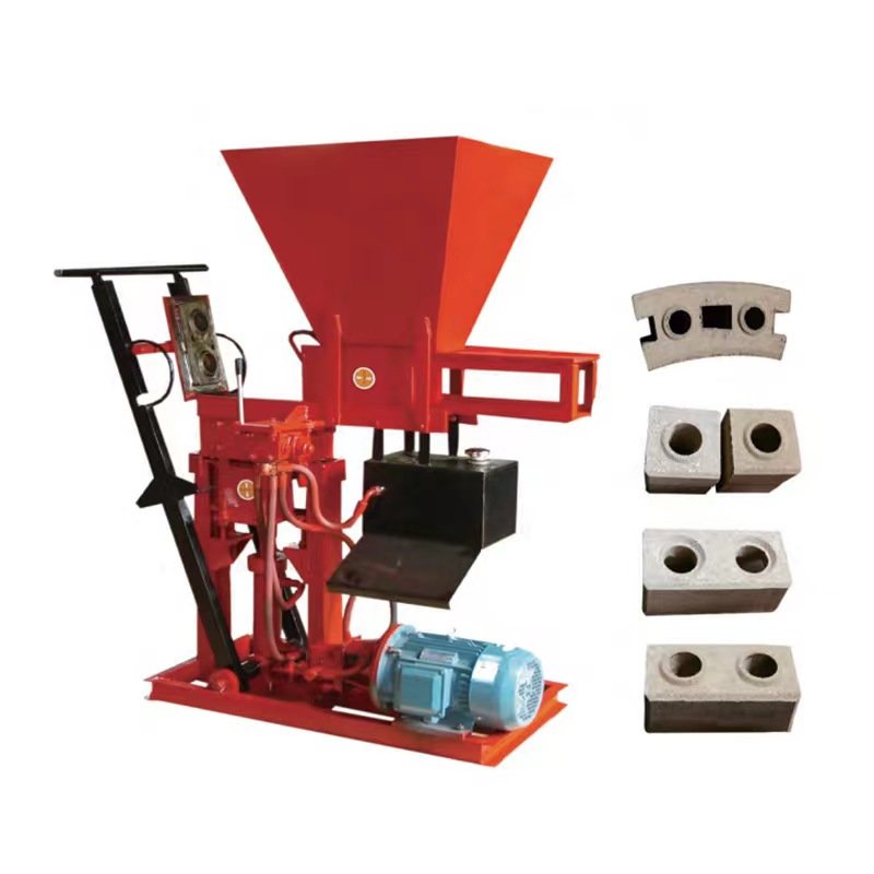 Mini interlocking bricks earth block brick making machine for sale clay brick machinery