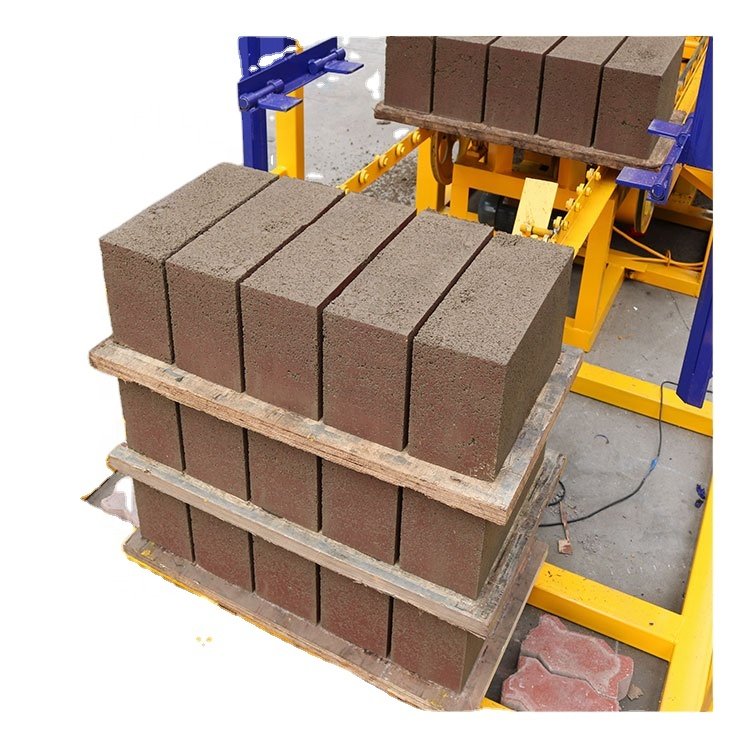 QTJ4-26 Small Manual Interlocking Brick Making Machine New Condition for Burning Soil Bricks Hollow Block Molding Processor