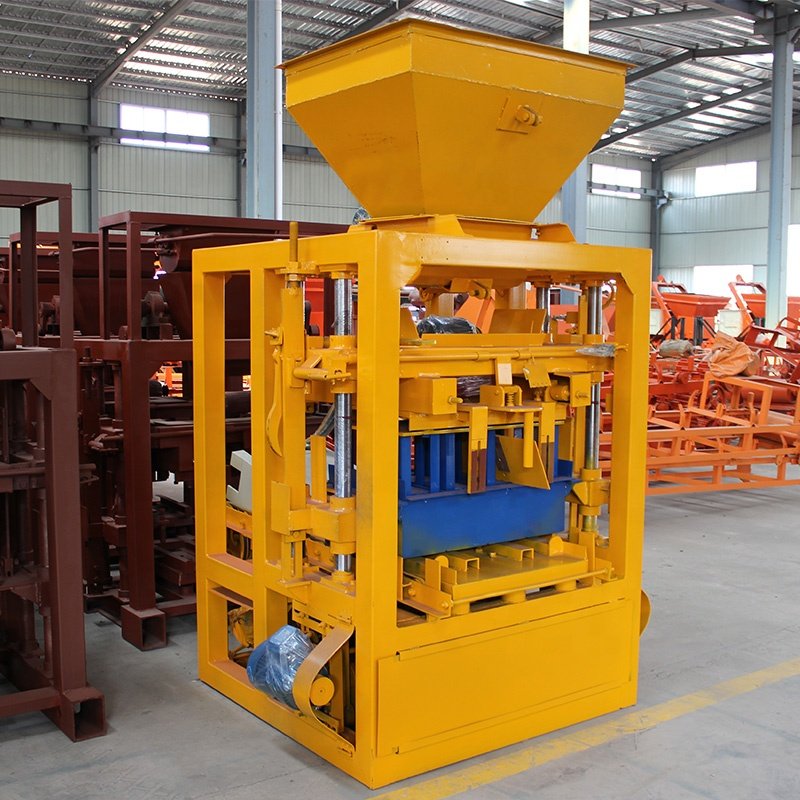 QTJ4-26 Small Manual Interlocking Brick Making Machine New Condition for Burning Soil Bricks Hollow Block Molding Processor