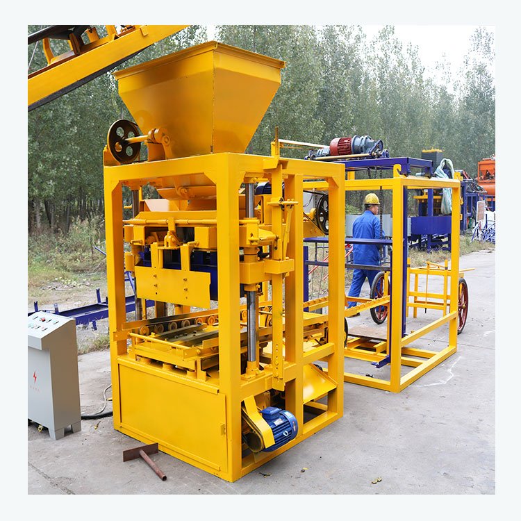 QTJ4-26 Small Manual Interlocking Brick Making Machine New Condition for Burning Soil Bricks Hollow Block Molding Processor