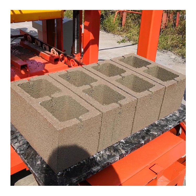 QTJ4-26 Small Manual Interlocking Brick Making Machine New Condition for Burning Soil Bricks Hollow Block Molding Processor