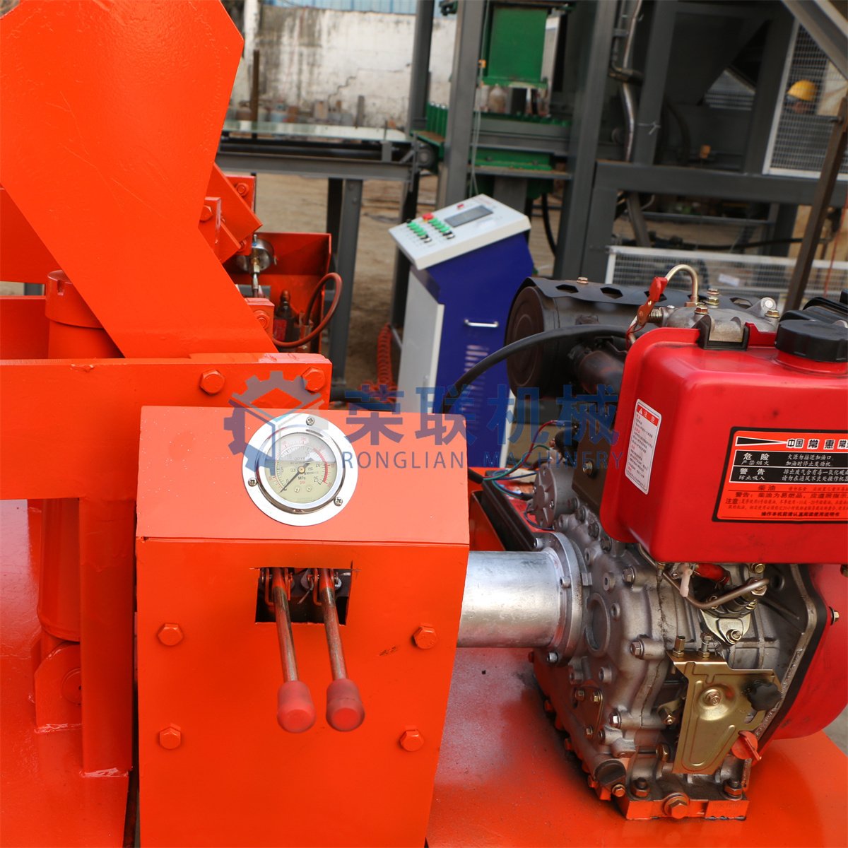 Ronglian red machines for small businesses Hydraulic brick making machine RL2-20 block moulding machine