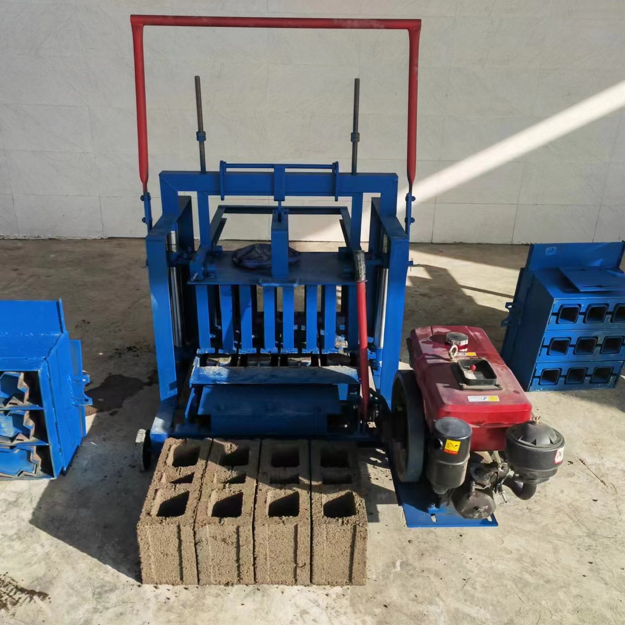 WJ1-45 non electric small automatic brick making machine industrial single phase simple diesel powered brick making machinery