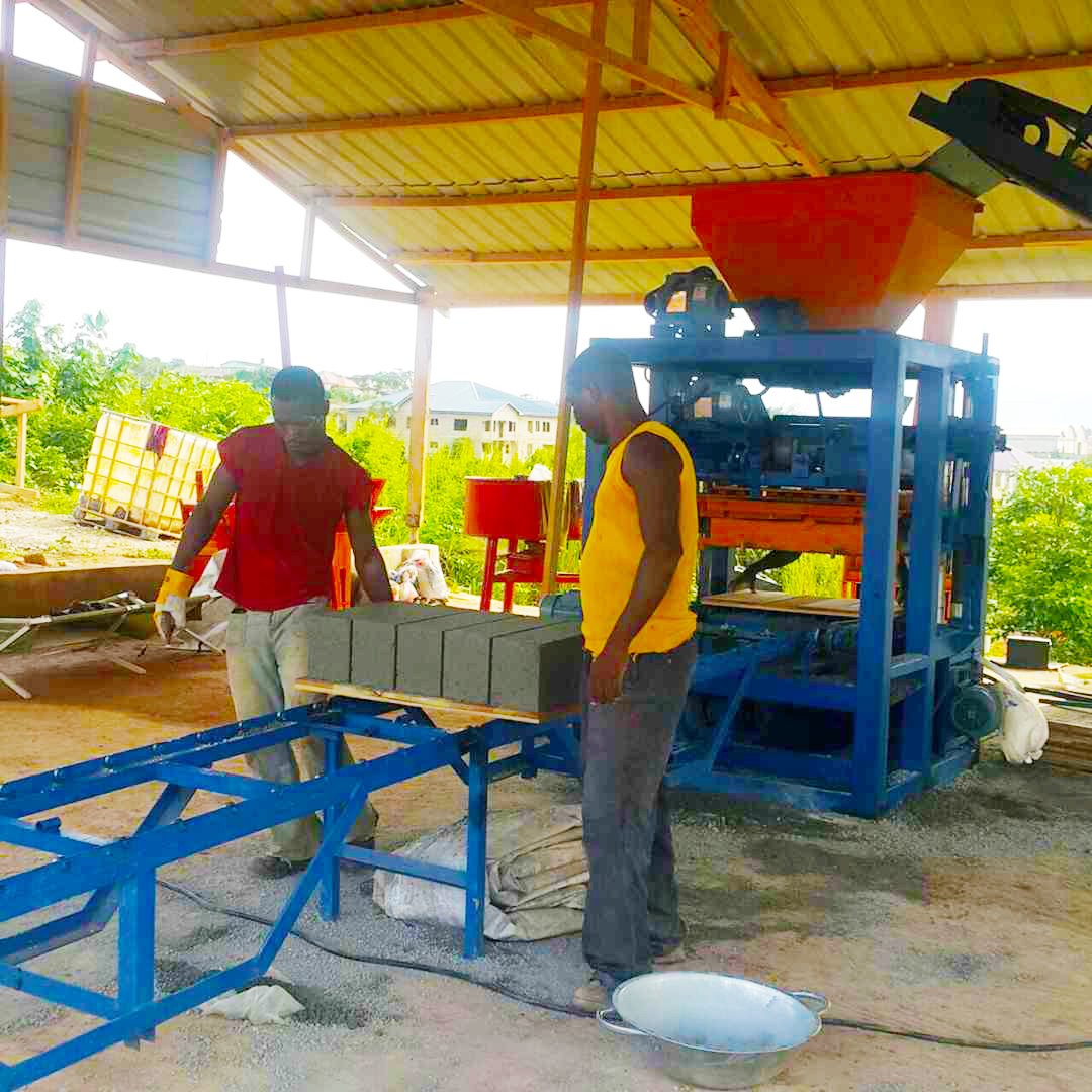 manual machine for making bricks QTJ4-26 brick making machinery full set block machine