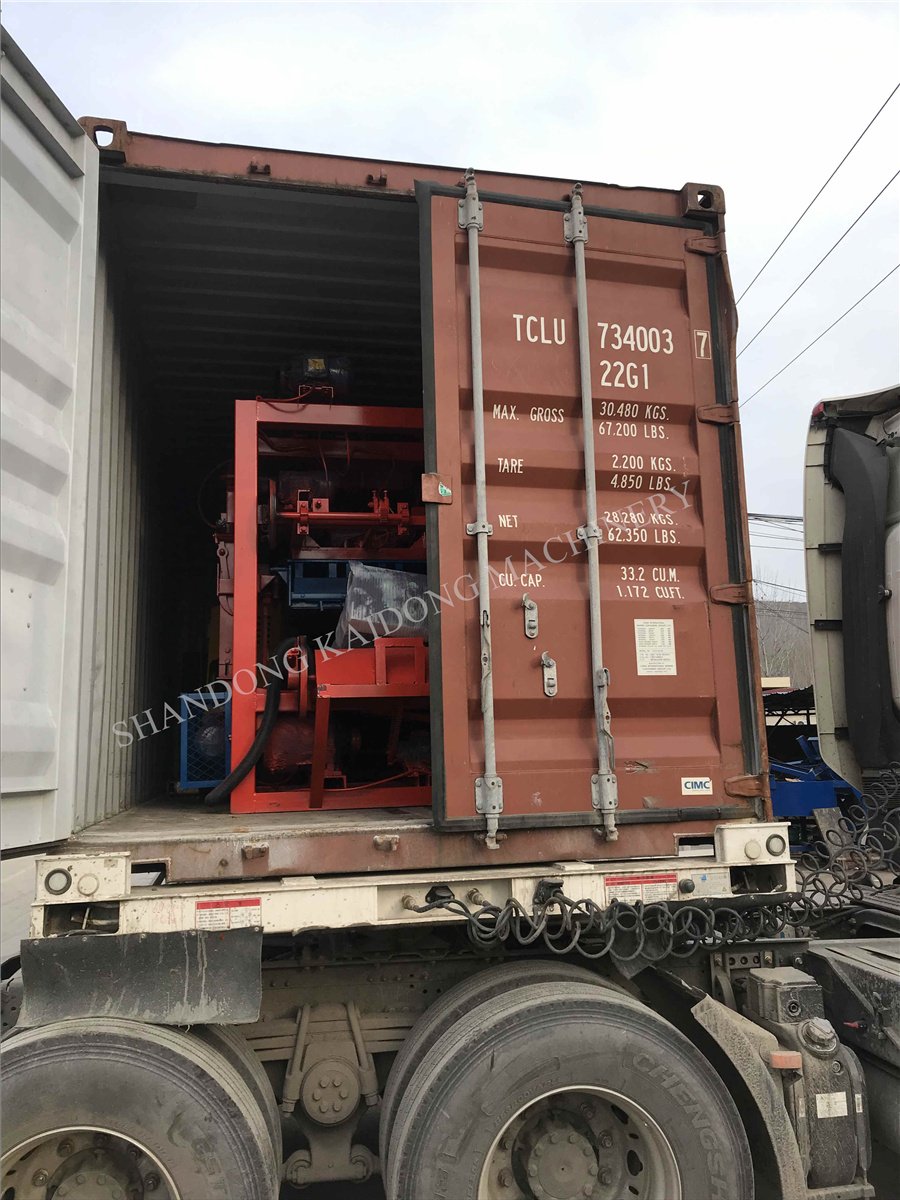 Kaidong QT4-23A low price best quality semi automatic concrete brick machine price list and block making machine