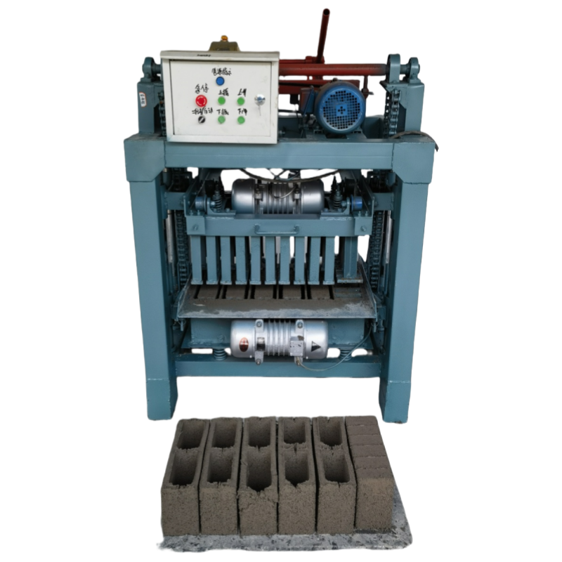 Multi functional semi-automatic cement hollow brick making machine, concrete block non burning brick machine
