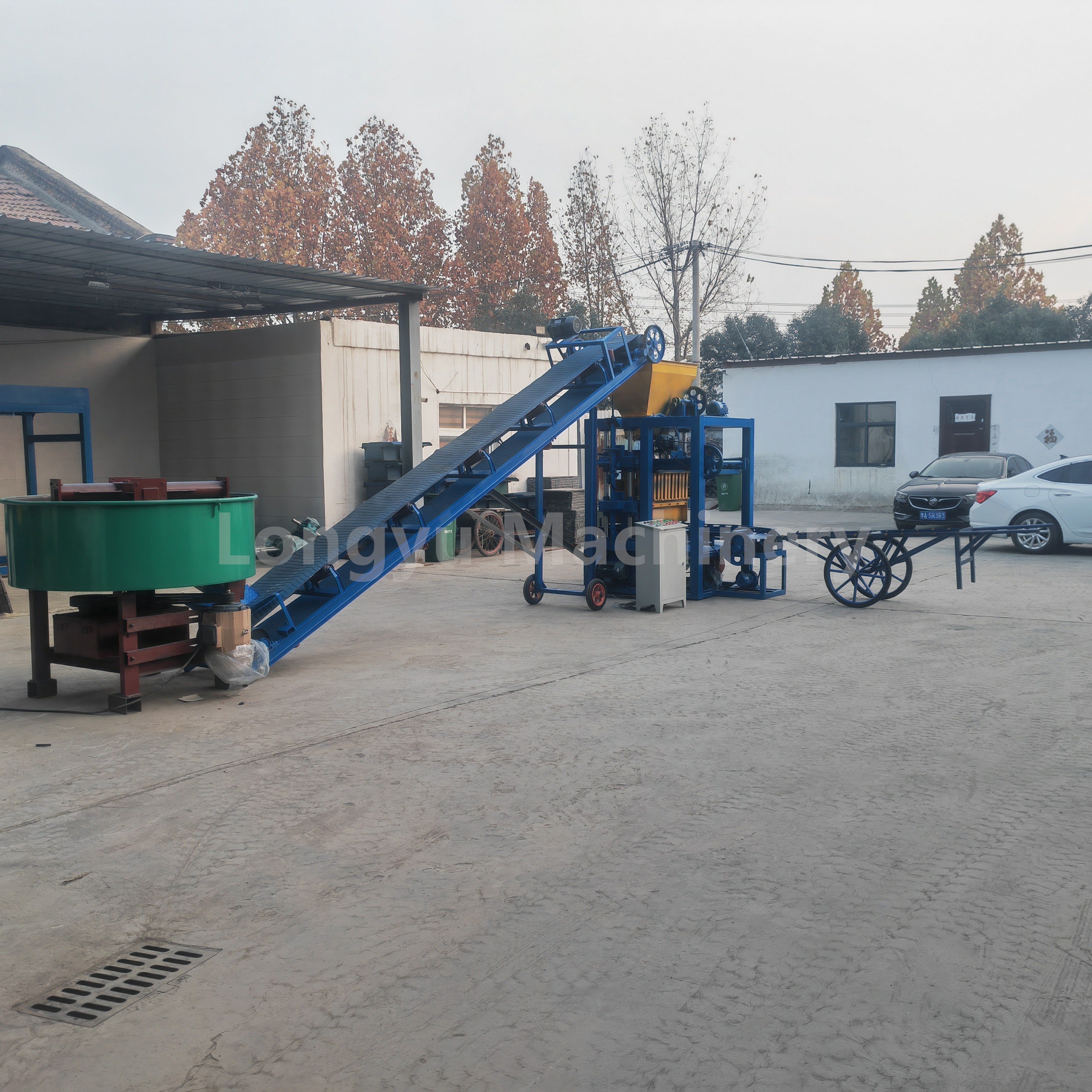 china block machine hollow cement bricks making machine cement brick making machine full set