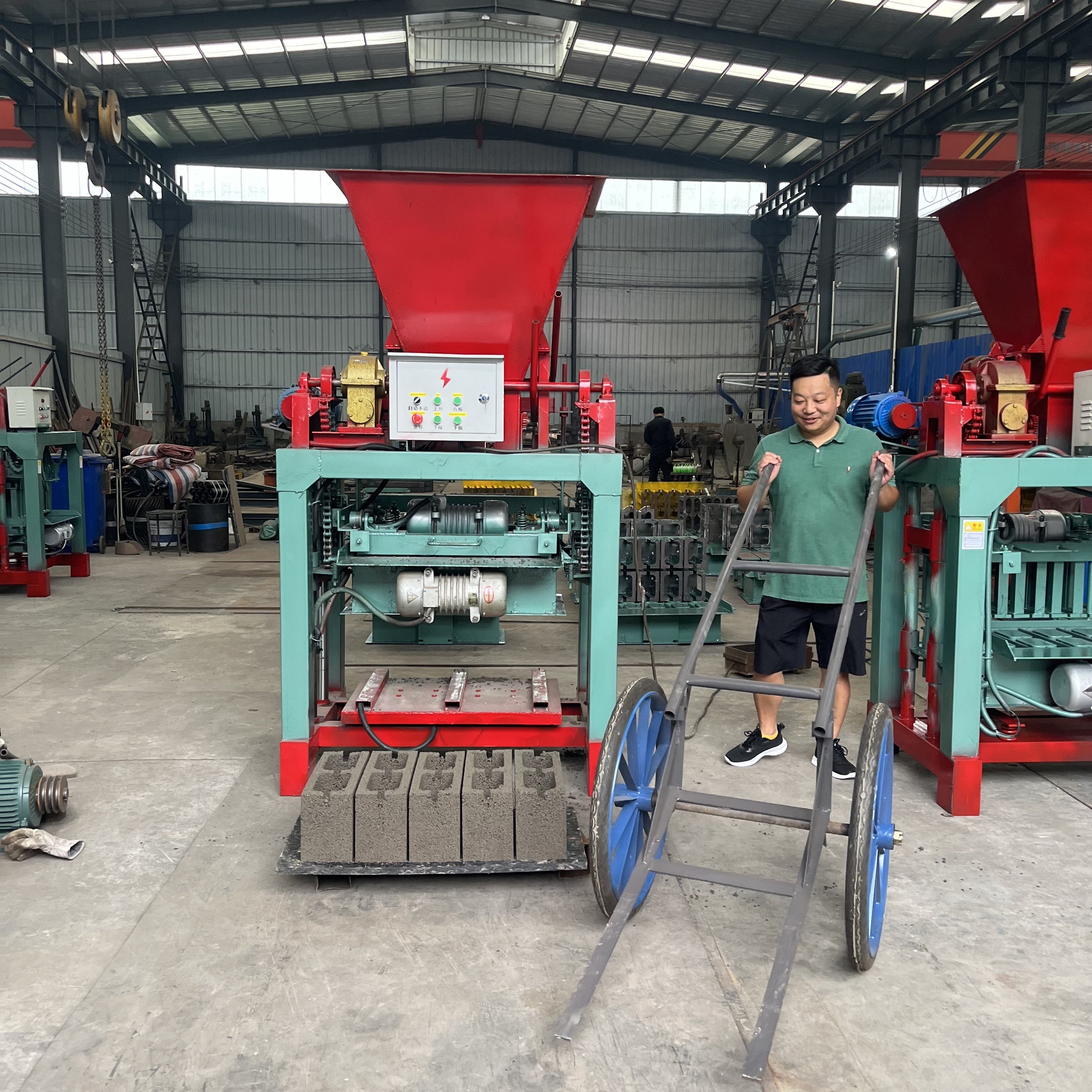 Full automatic concrete block interlocking solid fly ash brick factory garden brick making machinery
