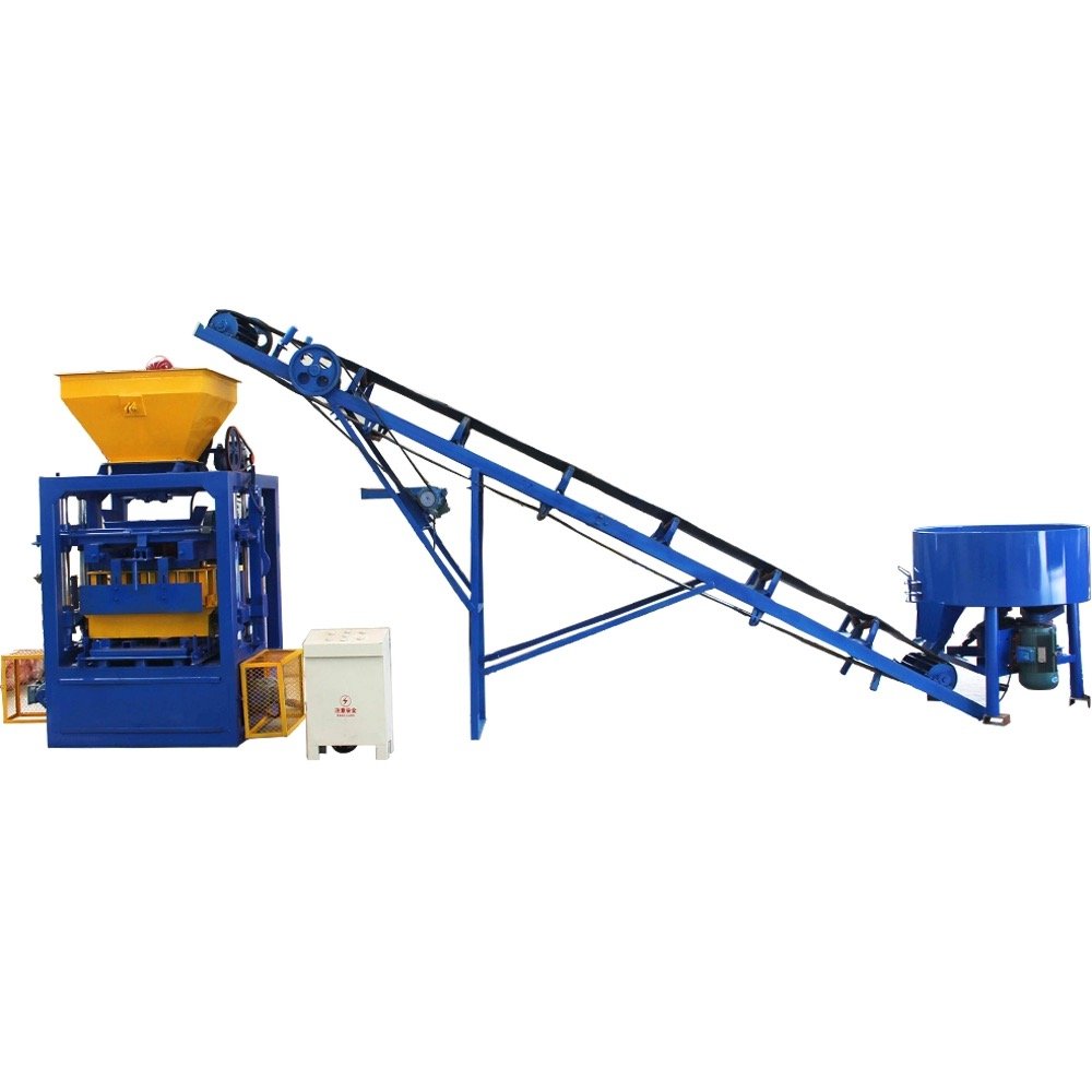 Semi automatic cement brick making machine equipment paver block machine QT4-24