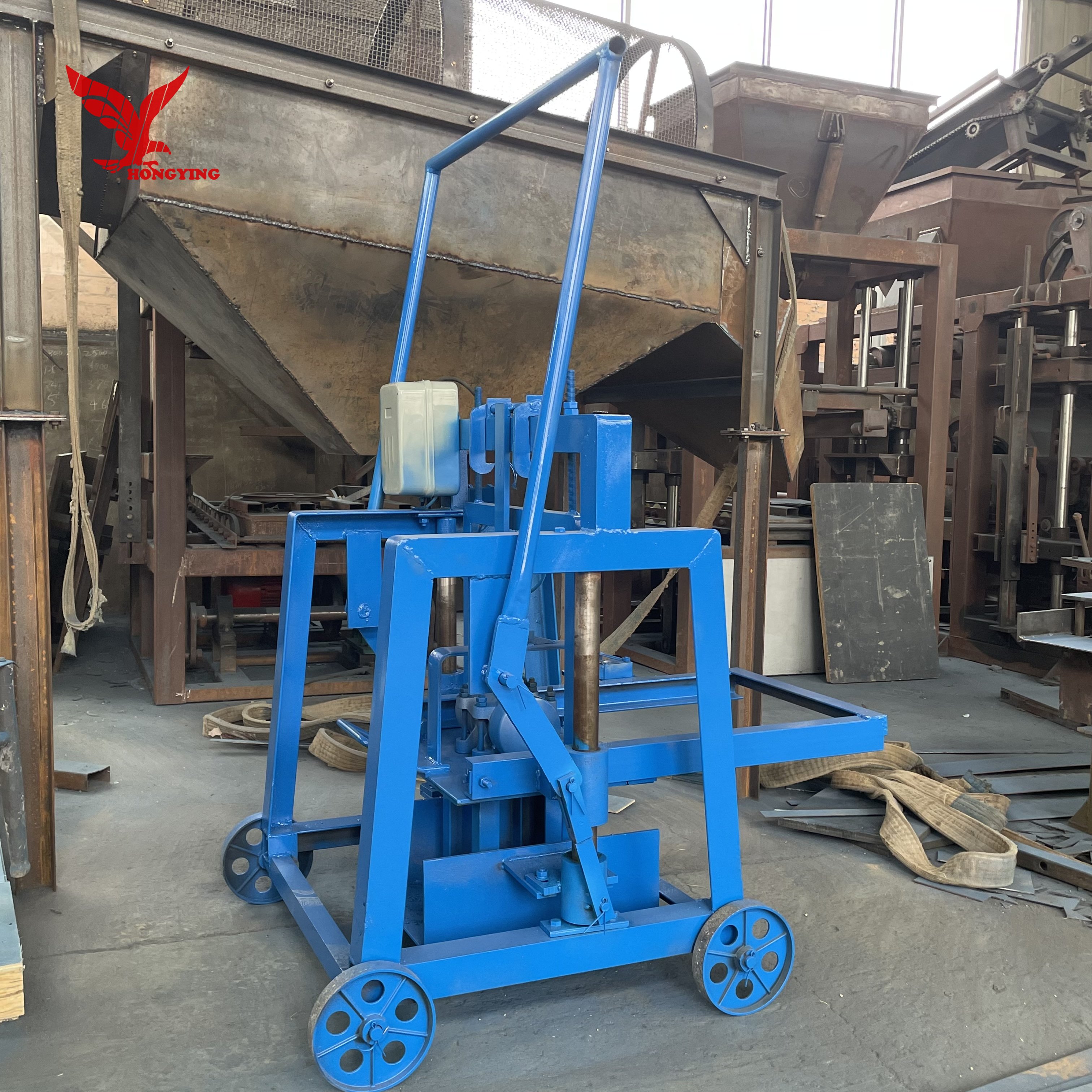 Low Cost Egg Laying 2 Block Brick Making Machine Price List