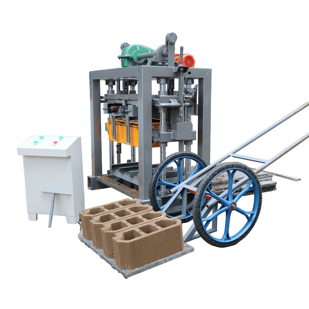KAIDONG QT4-40 MANUAL concrete block making machine paving brick making machinery machines for small businesses