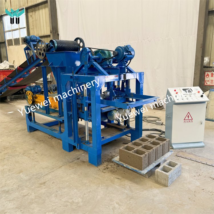 Popular Electric Cement Concrete Paving Block Machinery Hollow Solid Block Brick Making Machine Production Line For Sale