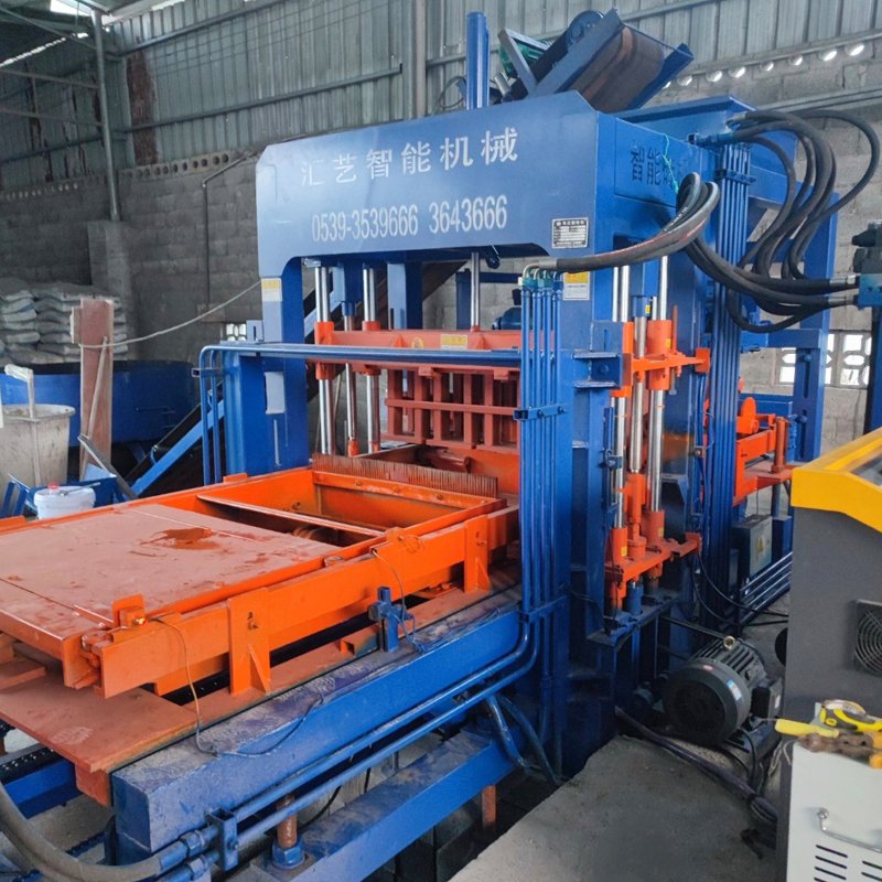qt4-15 manual interlocking brick making machine block molding machine interlocking brick mold