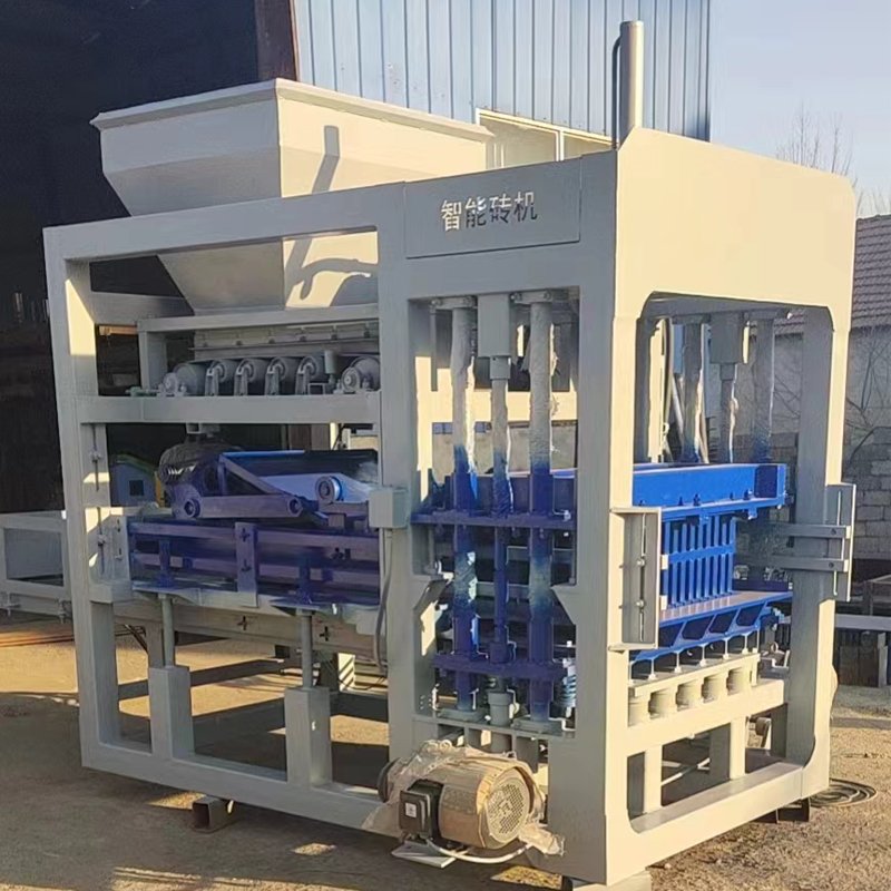 qt4-15 manual interlocking brick making machine block molding machine interlocking brick mold