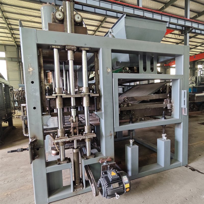 qt4-15 manual interlocking brick making machine block molding machine interlocking brick mold