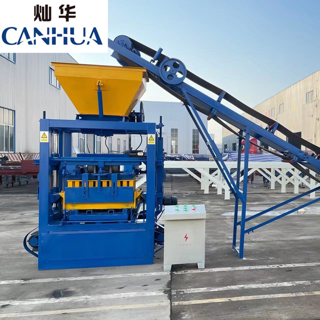 Simple Operation for Medium and Small Businesses. QT4-24 Semi-Automatic brick making machine south africa price.