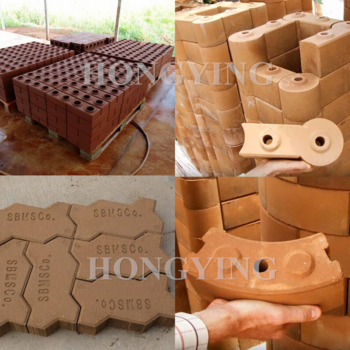 Semi-automatic hydraulic diesel clay soil brick machine hollow brick making machine sale in Ghana