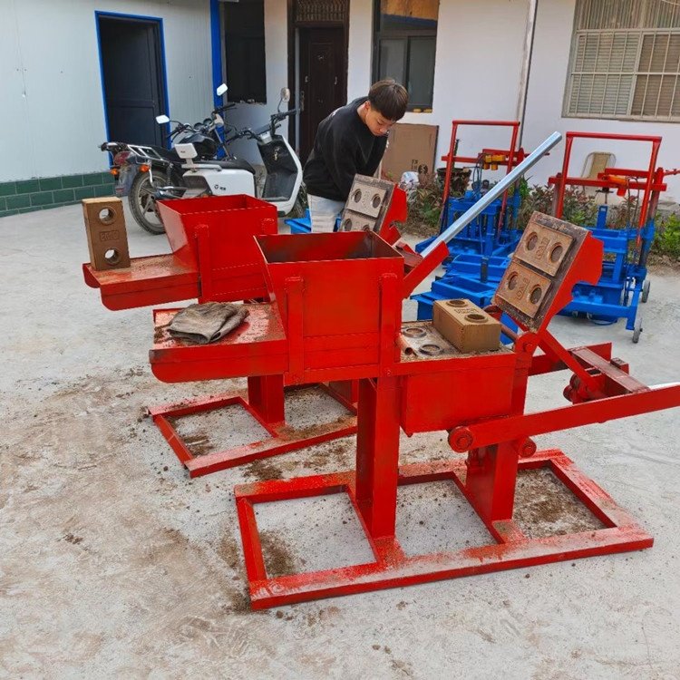 Manual Clay Brick Making Machine Hollow Brick Block Manufacturing