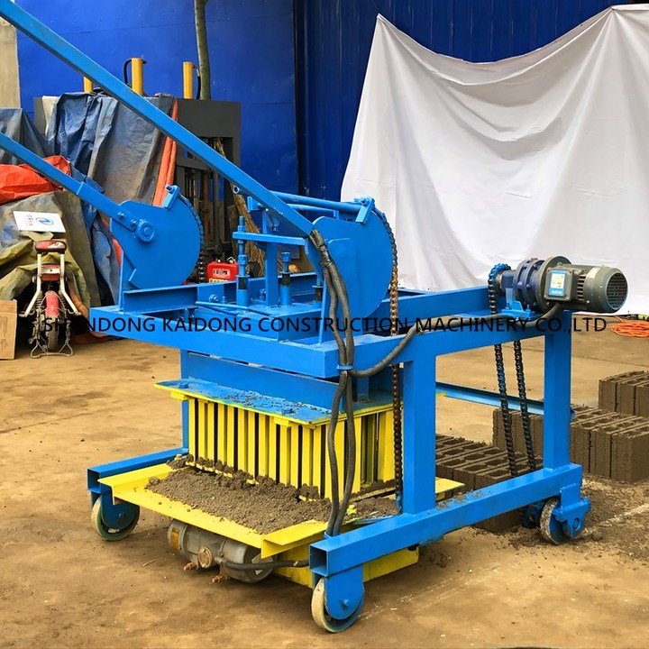 Kaidong QTM4-45 Egg Laying Concrete Diesel Hollow Block Making Machine price solid brick making machine