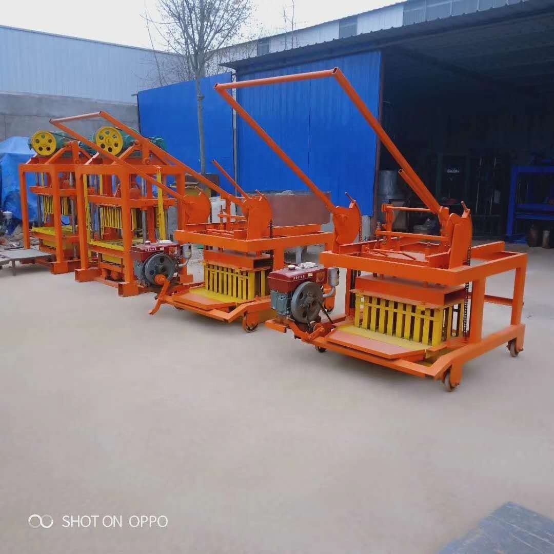 Kaidong QTM4-45 Egg Laying Concrete Diesel Hollow Block Making Machine price solid brick making machine