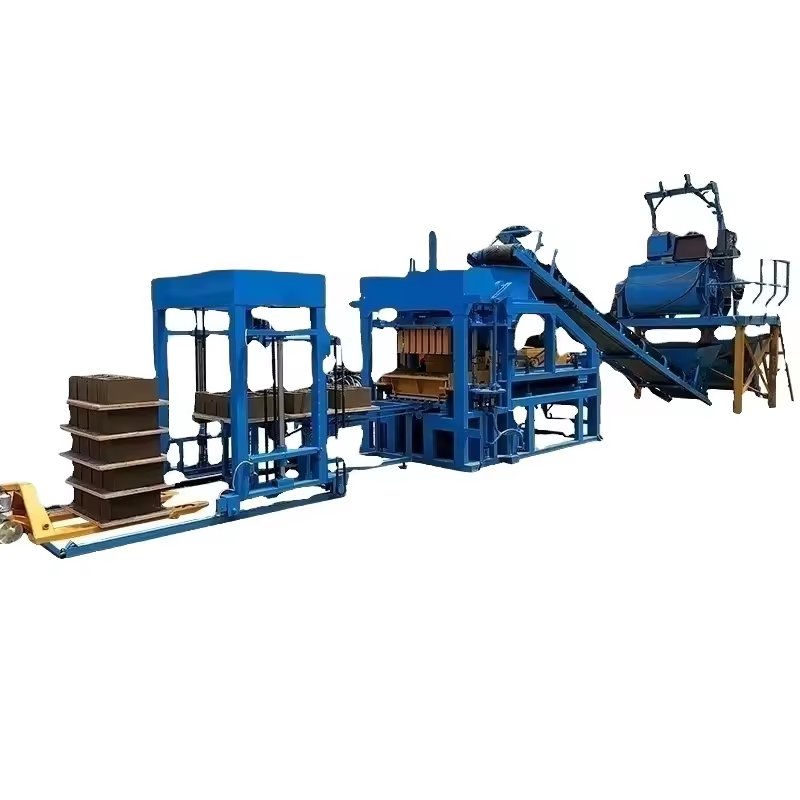 clay brick making machine QT4-15 fully automatic cement block bricks making machine hollow block machine
