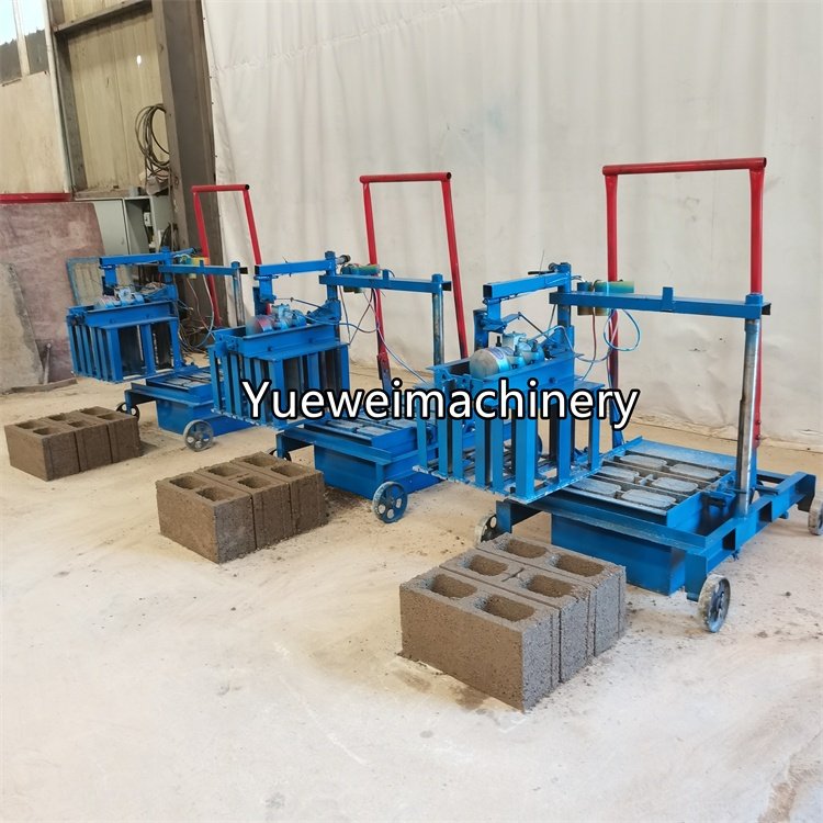 Large supply of popular small electric mobile interlocking cement concrete block brick making machine manufacturers