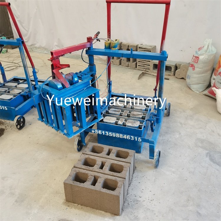 Large supply of popular small electric mobile interlocking cement concrete block brick making machine manufacturers