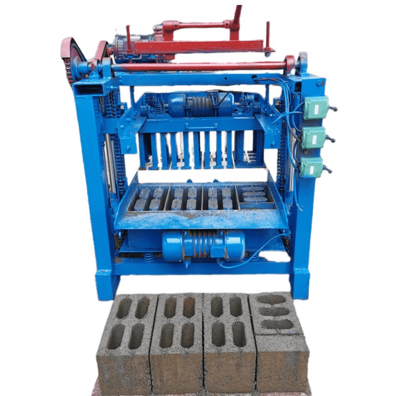 Factory direct sale QT4 - 35 industry Semi automatic concrete cement hollow blocks brick making machinery