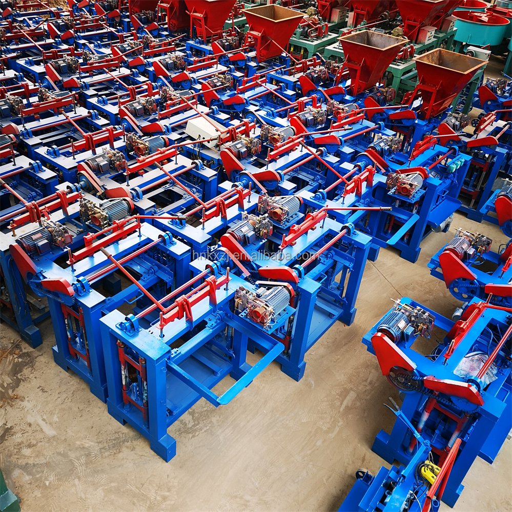 Factory direct sale QT4 - 35 industry Semi automatic concrete cement hollow blocks brick making machinery