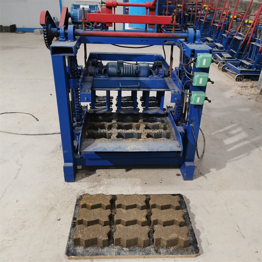 Factory direct sale QT4 - 35 industry Semi automatic concrete cement hollow blocks brick making machinery
