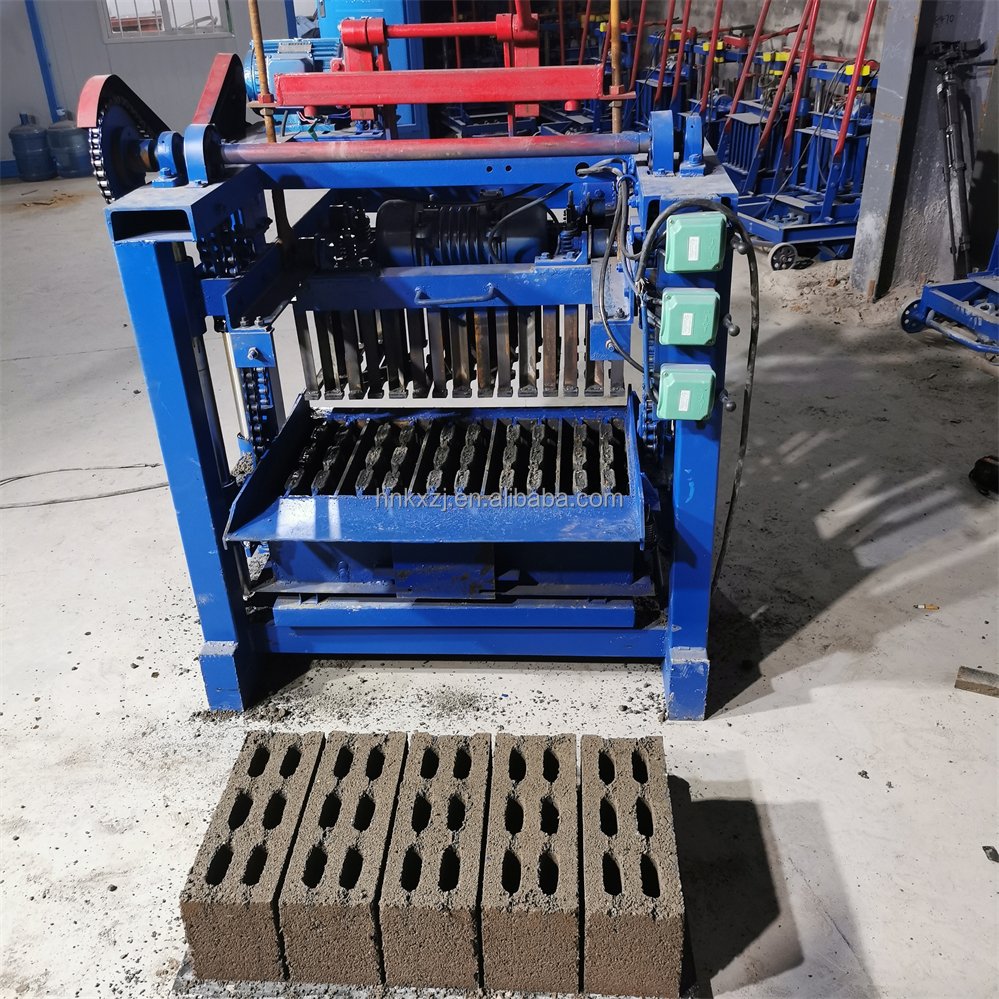Factory direct sale QT4 - 35 industry Semi automatic concrete cement hollow blocks brick making machinery