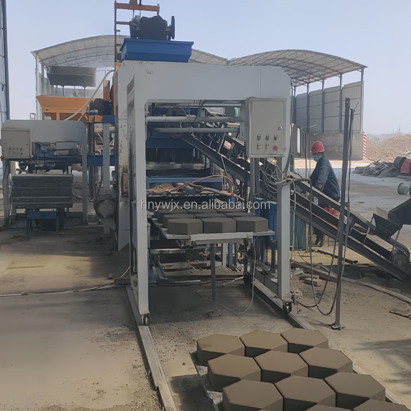 automatic brick making machine for bangladesh hollow brick making machine/cement interlock Parking lot lawn brick machine