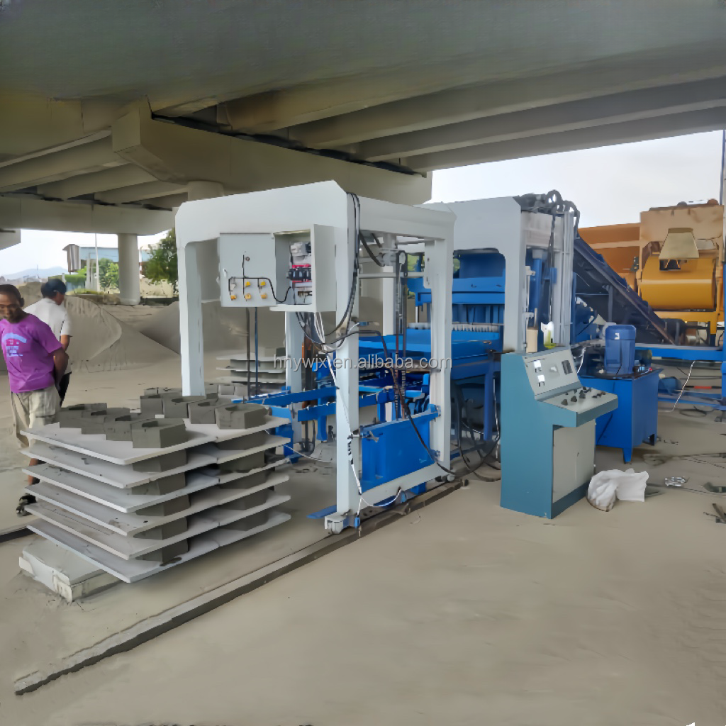 automatic brick making machine for bangladesh hollow brick making machine/cement interlock Parking lot lawn brick machine