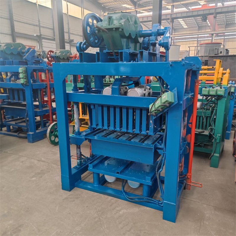 Popular QT40 Manual Hollow Interlocking Block Brick Making Machine with Low price