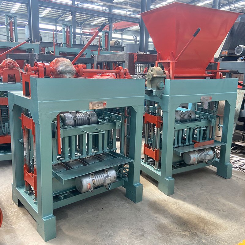 Popular QT40 Manual Hollow Interlocking Block Brick Making Machine with Low price