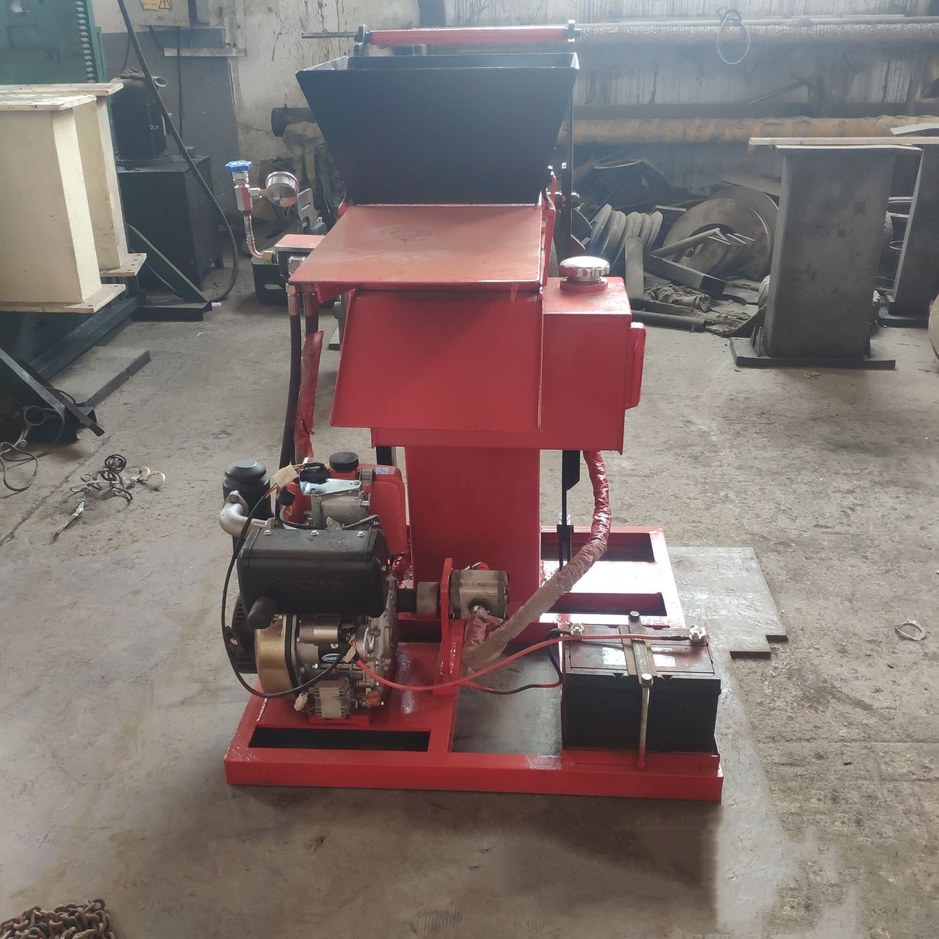 Small Investment QTY2-15 Hot Sale Clay Soil Interlocking Brick Making Machine for Sale in Peru