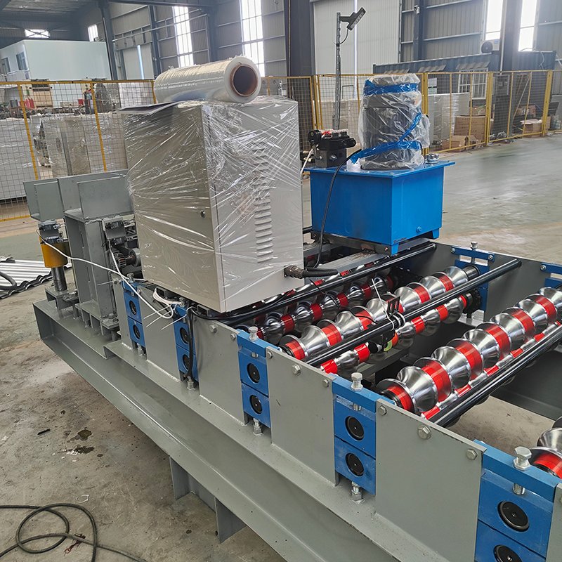 Tile Making Machinery Metal Steel Sheet Roll Roofing Floor Tile Press Glazed Corrugated Galvanized Ceramic Forming Machine