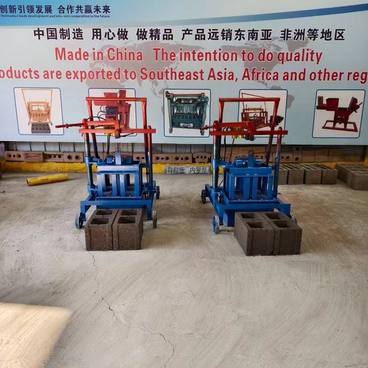 BY2-25 Clay semi-automatic brick making machine Hand press clay interlocking brick machine brick machine