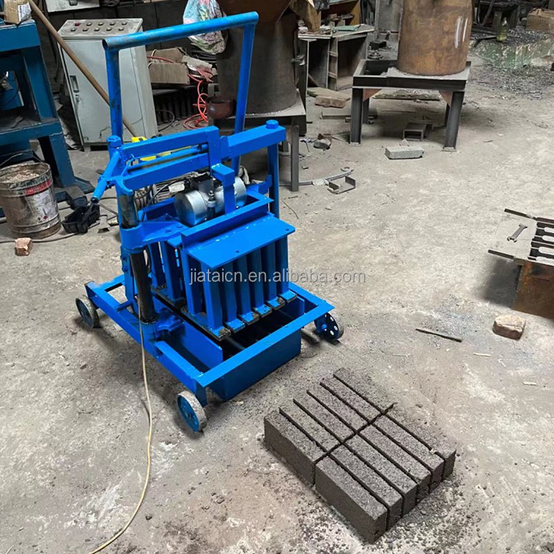Hot small Manual Block Moulding Machine Mobile Manual Brick Making Machinery In Easy To Operate Concrete Brick Making Machine