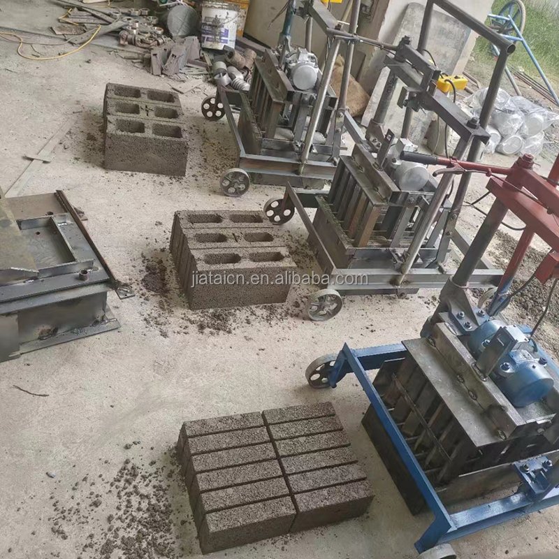 Hot small Manual Block Moulding Machine Mobile Manual Brick Making Machinery In Easy To Operate Concrete Brick Making Machine