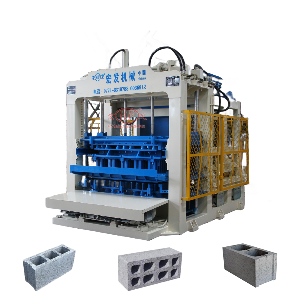 Low price QT12-15 concrete hollow brick making machinery for sale
