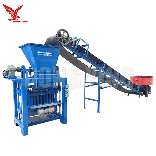 QMJ4-35C automatic concrete cement hollow block solid brick making machine production line
