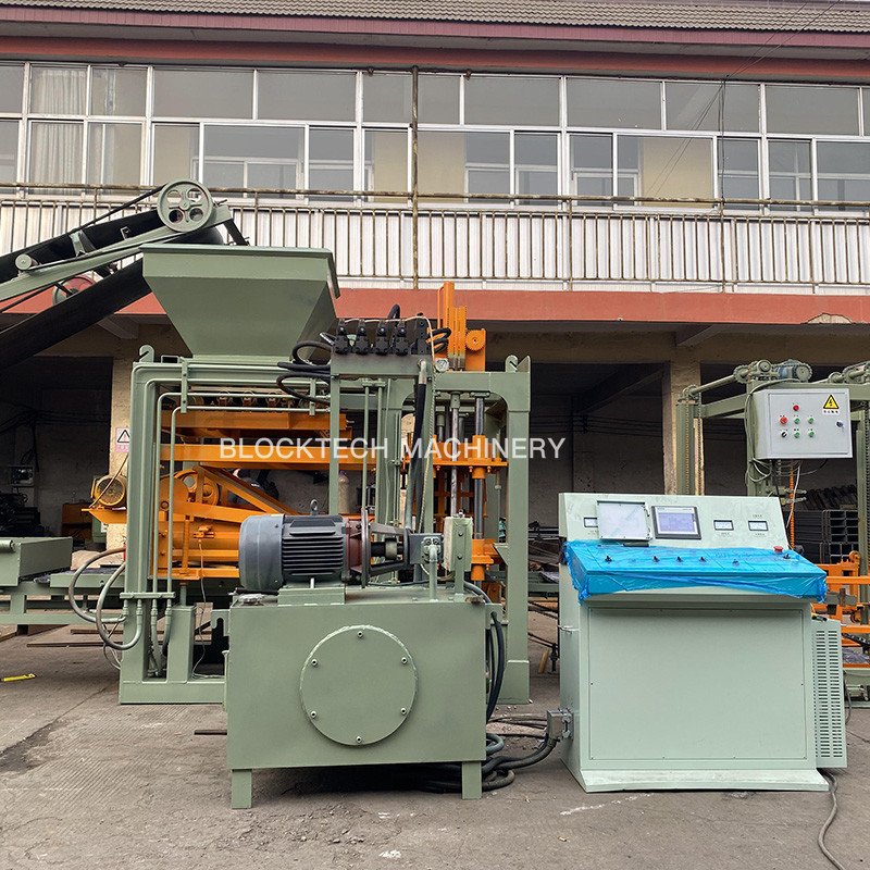 QT4-15 high quality block making machine high efficiency automatic concrete brick making machine production line