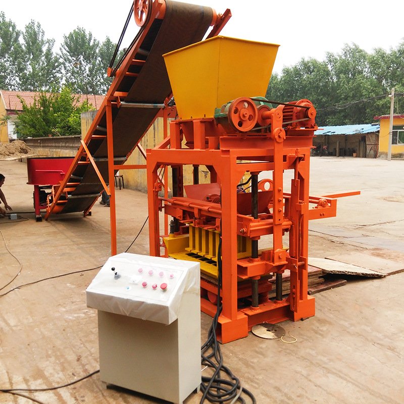 Manual clay brick making machine without power cement brick production machine