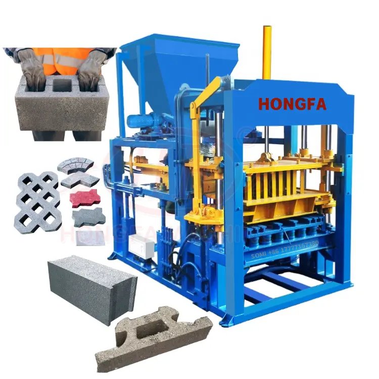 brick making machinery QT4-15 bricks machine automatic interlocking blocks/cabro making machinery for paving and construction